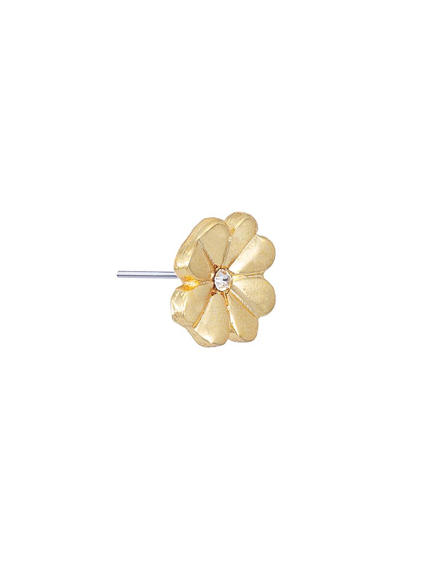 gold metal studs earring - 17327814 - Zoom Image - 4