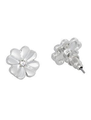 silver metal studs earring - 17327815 - Standard Image - 3