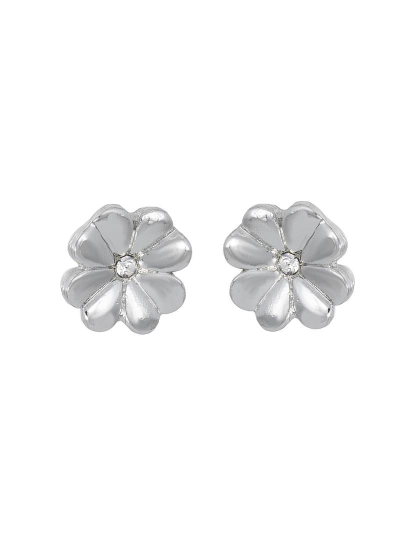 silver metal studs earring - 17327815 - Zoom Image - 2