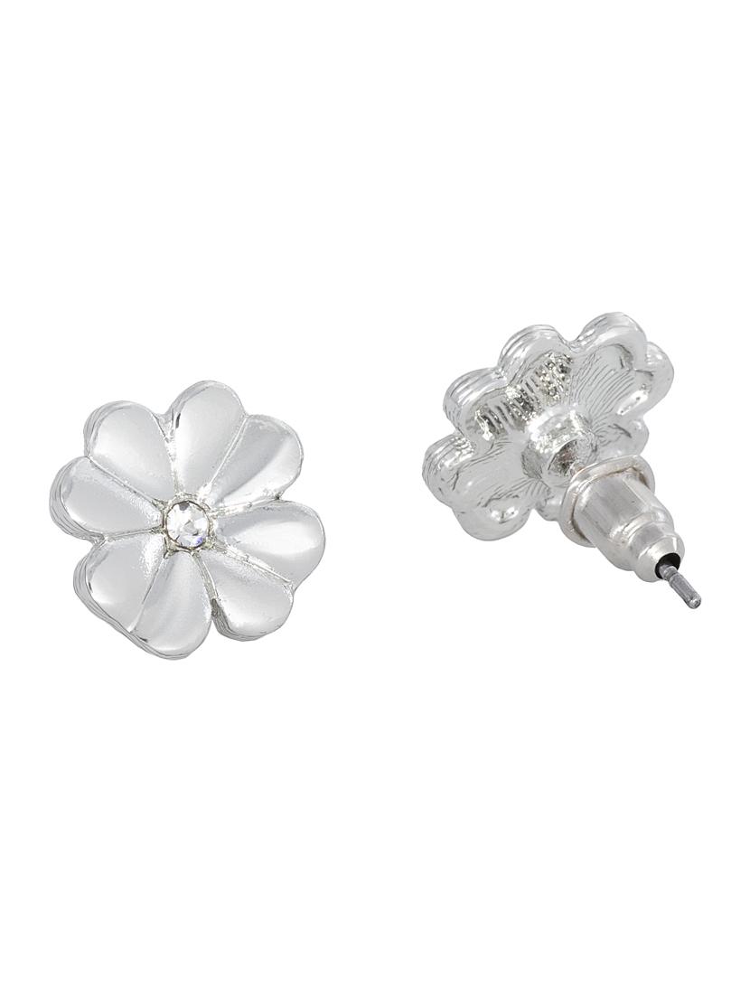 silver metal studs earring - 17327815 - Zoom Image - 3