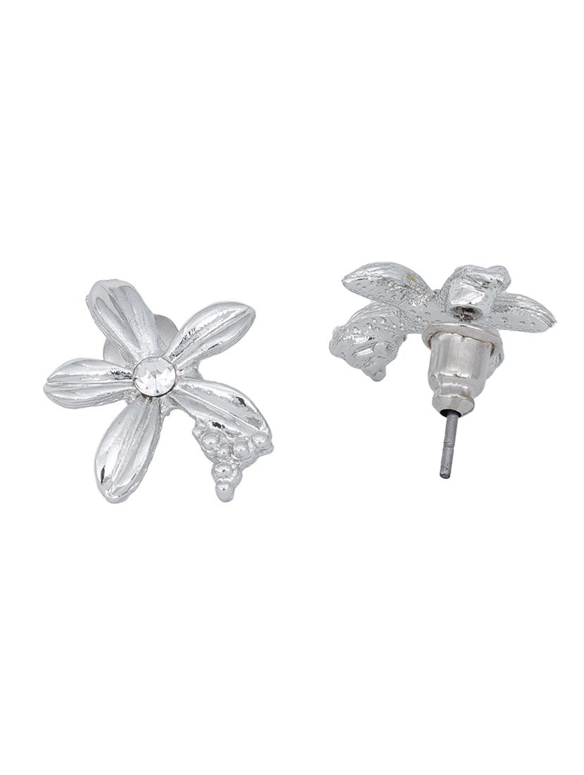 silver metal studs earring - 17327817 - Zoom Image - 3