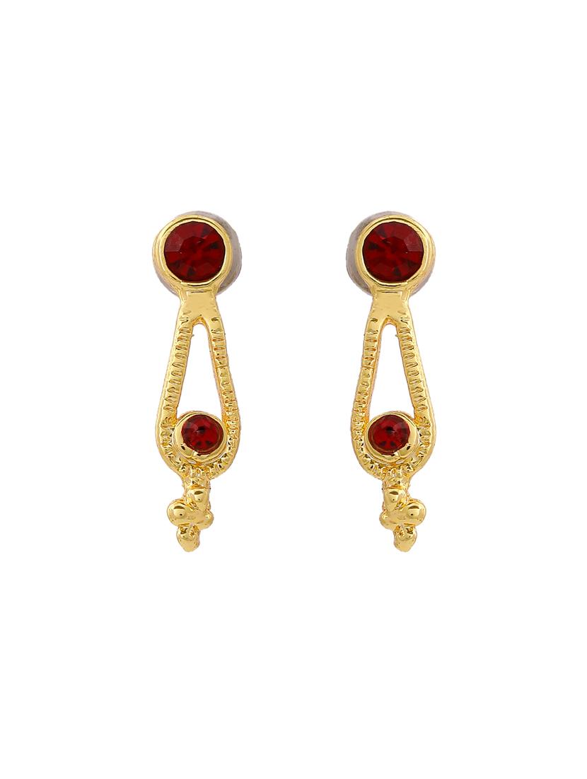 red metal studs earring - 17327824 - Zoom Image - 2