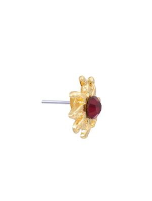 red metal studs earring - 17327833 - Standard Image - 4