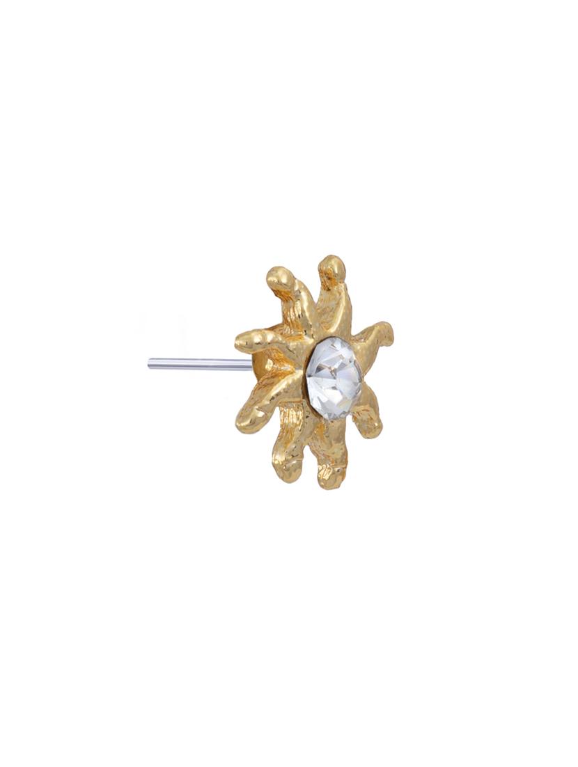 white metal studs earring - 17327834 - Zoom Image - 5