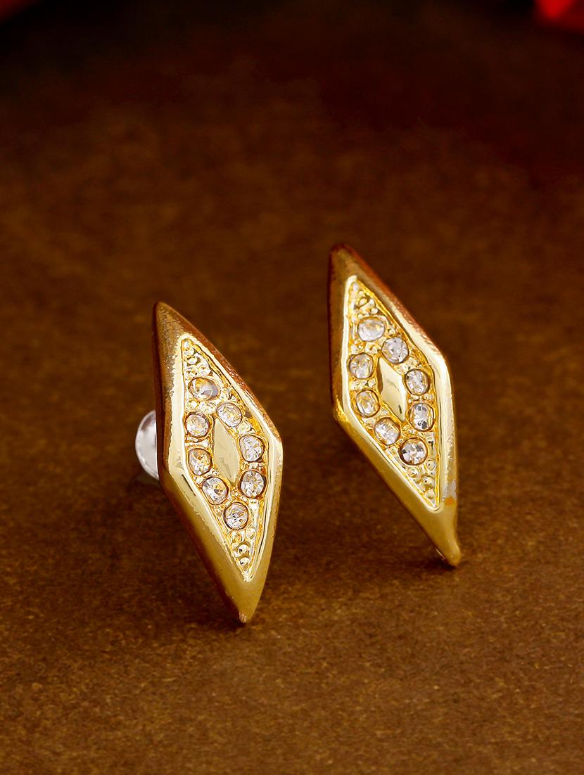 gold metal studs earring - 17327852 - Zoom Image - 1