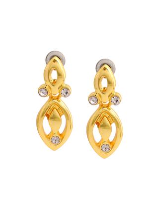 white metal drop earring - 17327856 - Standard Image - 3