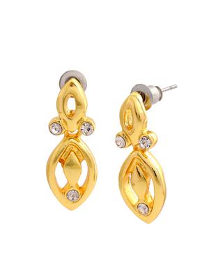 white metal drop earring - 17327856 - Standard Image - 4