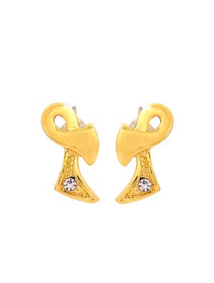 gold metal studs earring - 17327865 - Standard Image - 2