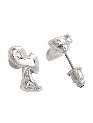 silver metal studs earring - 17327866 - Standard Image - 4