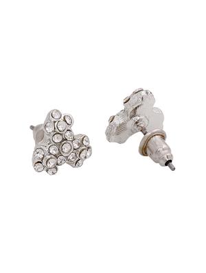 silver metal studs earring - 17327869 - Standard Image - 3