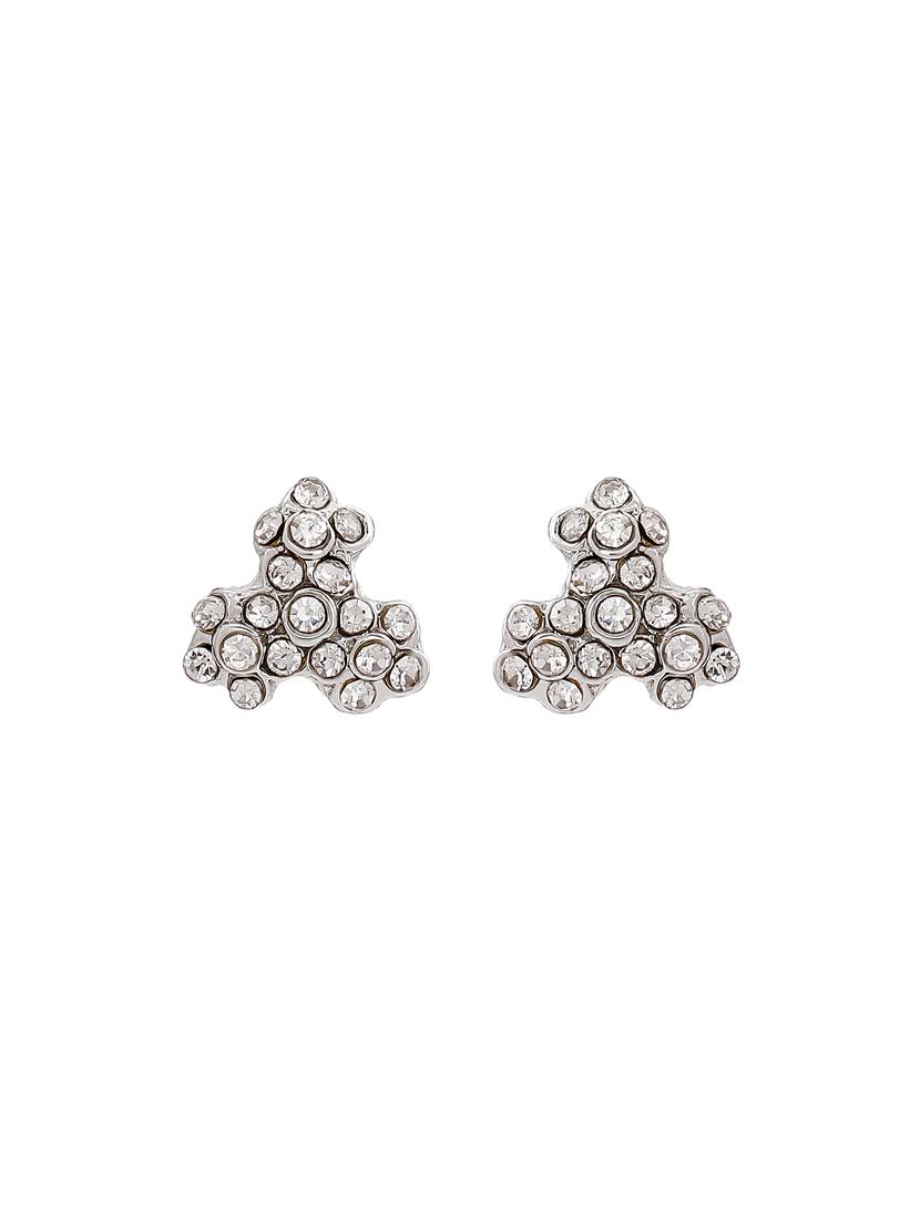 silver metal studs earring - 17327869 - Zoom Image - 2