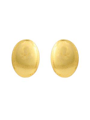 gold metal studs earring - 17327872 - Standard Image - 4