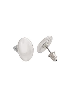 silver metal studs earring - 17327873 - Standard Image - 4