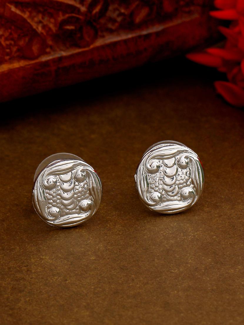 silver metal studs earring - 17327879 - Zoom Image - 1