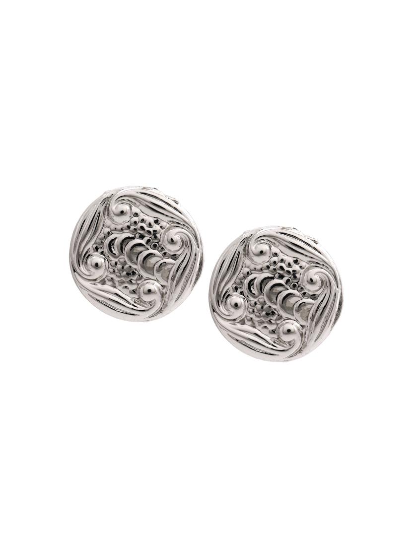 silver metal studs earring - 17327879 - Zoom Image - 2