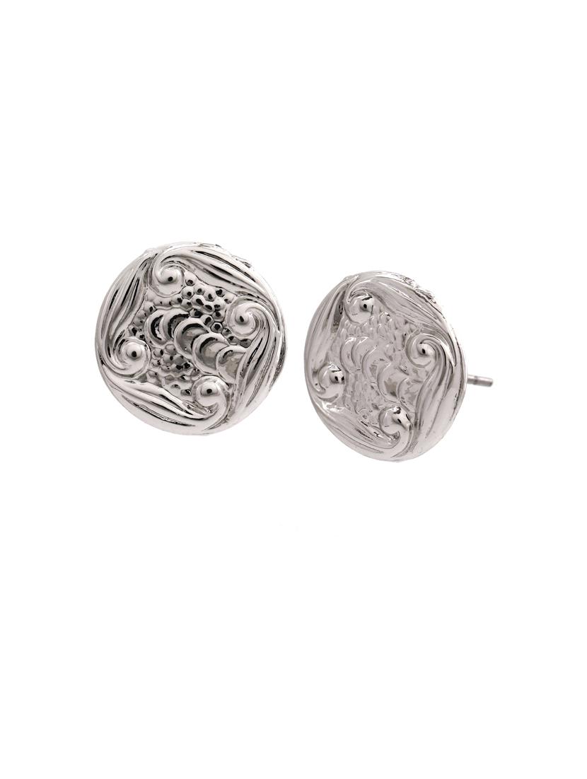 silver metal studs earring - 17327879 - Zoom Image - 3