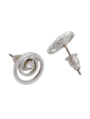 silver metal studs earring - 17327885 - Standard Image - 2