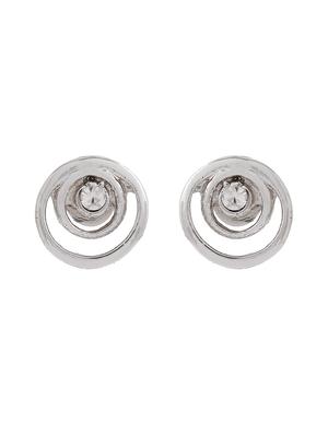 silver metal studs earring - 17327885 - Standard Image - 3