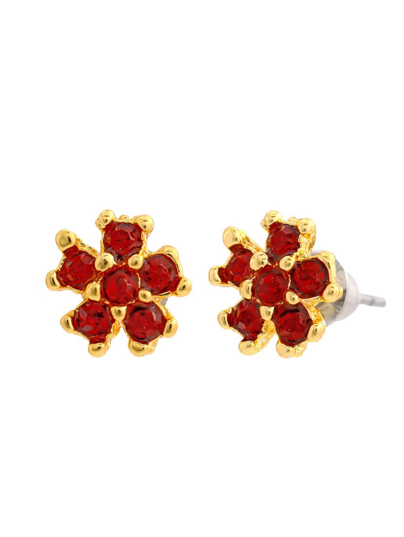 red metal studs earring - 17327893 - Zoom Image - 4