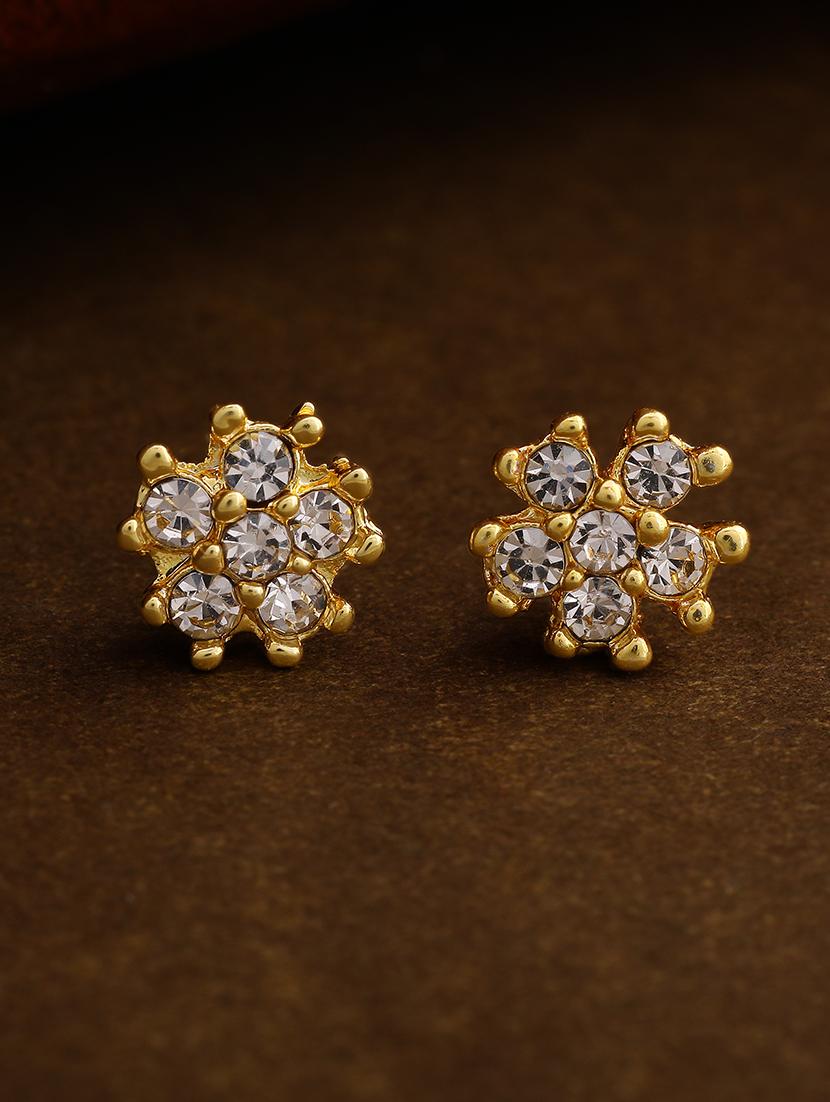 white metal studs earring - 17327894 - Zoom Image - 1