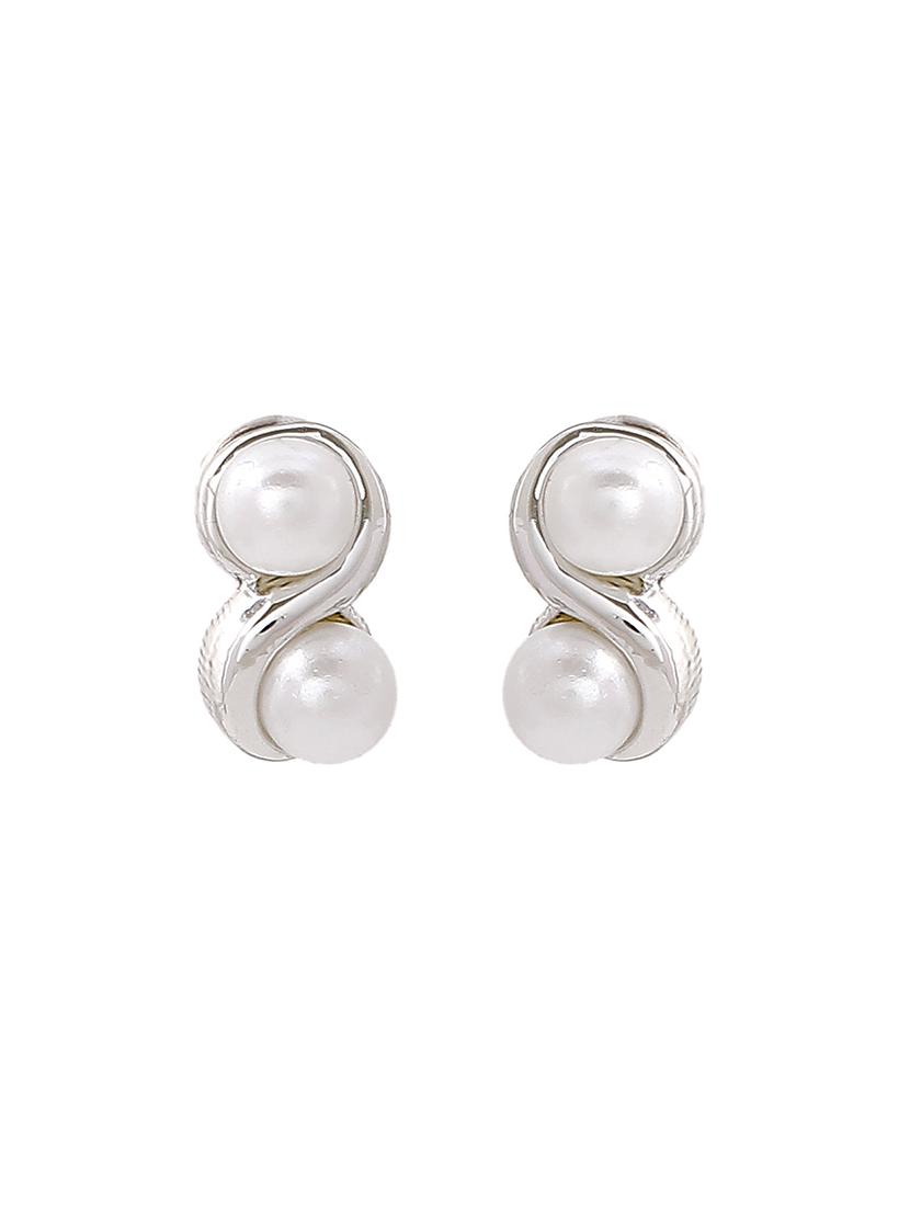 silver metal studs earring - 17327898 - Zoom Image - 3