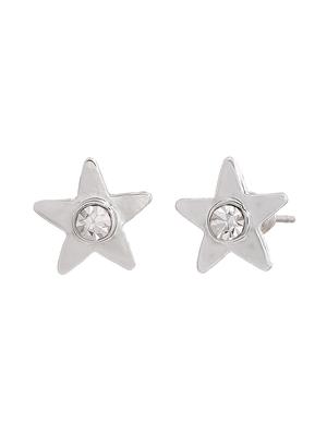 silver metal studs earring - 17327904 - Standard Image - 3