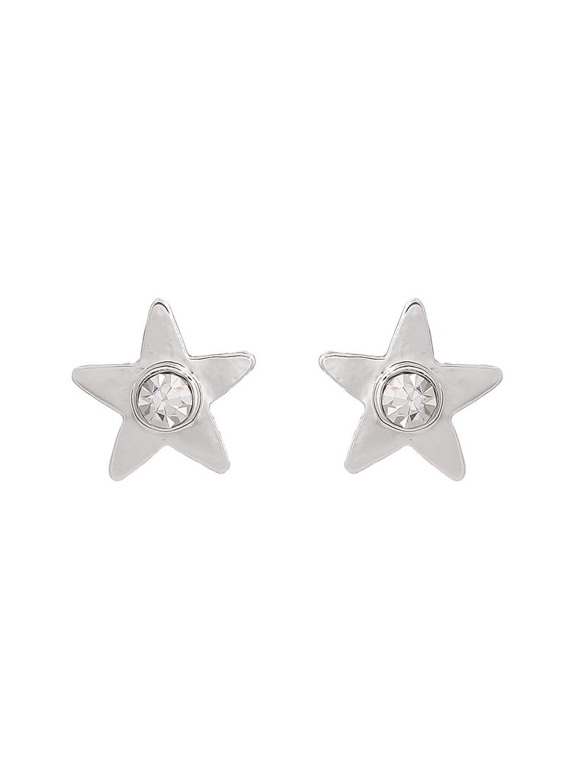 silver metal studs earring - 17327904 - Zoom Image - 2
