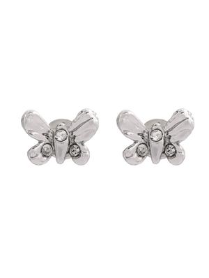 silver metal studs earring - 17327906 - Standard Image - 2