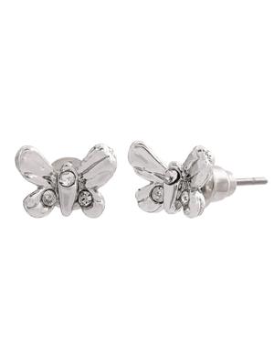 silver metal studs earring - 17327906 - Standard Image - 4