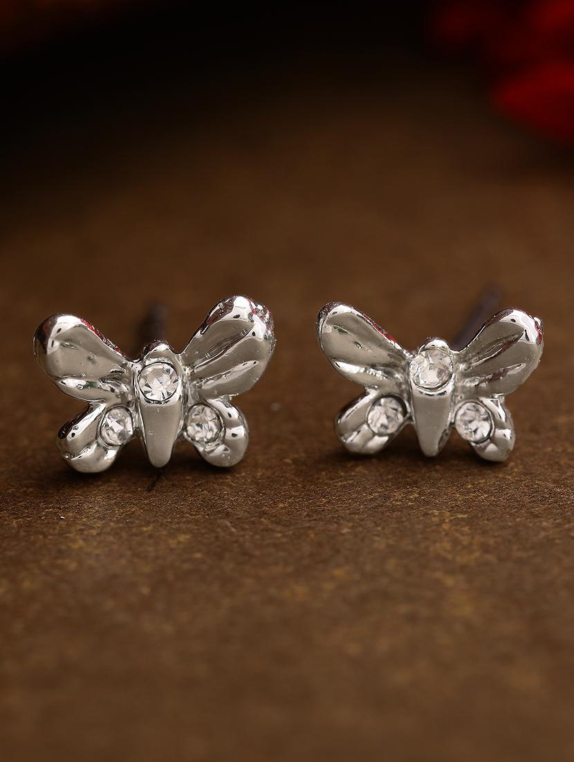 silver metal studs earring - 17327906 - Zoom Image - 1