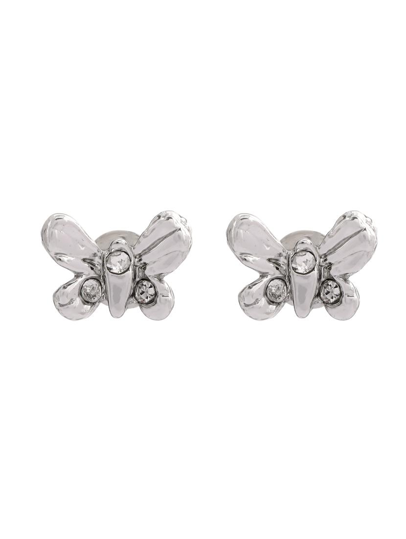 silver metal studs earring - 17327906 - Zoom Image - 2