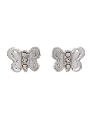 silver metal studs earring - 17327915 - Standard Image - 2