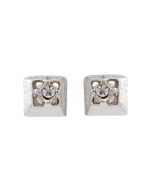 silver metal studs earring - 17327917 - Standard Image - 2