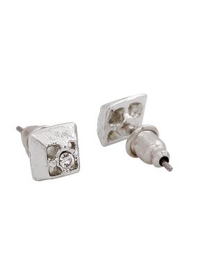 silver metal studs earring - 17327917 - Standard Image - 3