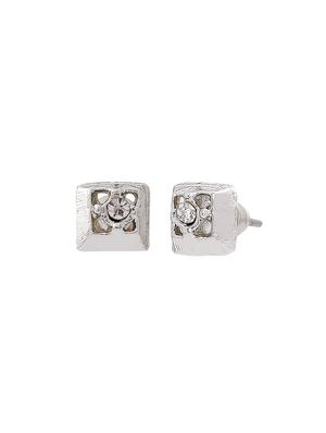 silver metal studs earring - 17327917 - Standard Image - 4