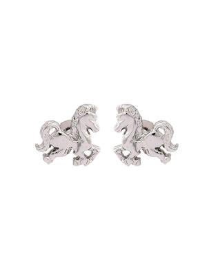 silver metal studs earring - 17327919 - Standard Image - 4