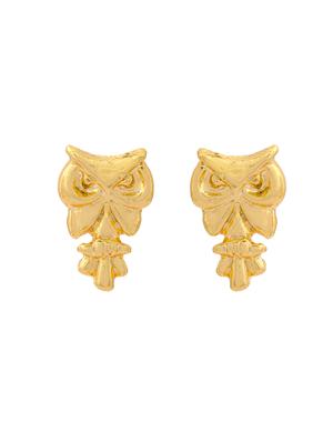 gold metal studs earring - 17327920 - Standard Image - 2