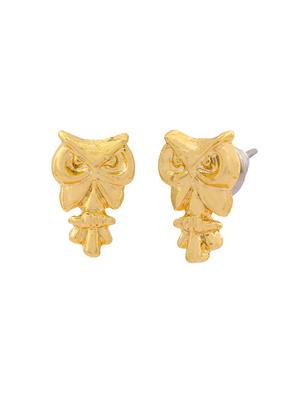 gold metal studs earring - 17327920 - Standard Image - 3