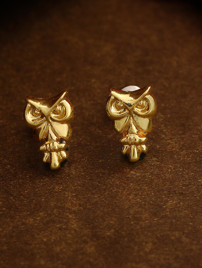 gold metal studs earring - 17327920 - Zoom Image - 1