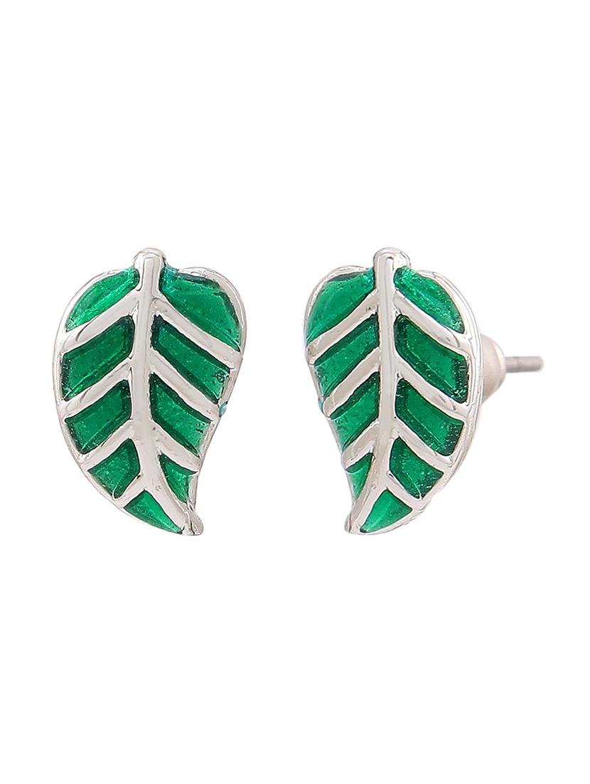 silver metal studs earring - 17327929 - Zoom Image - 2