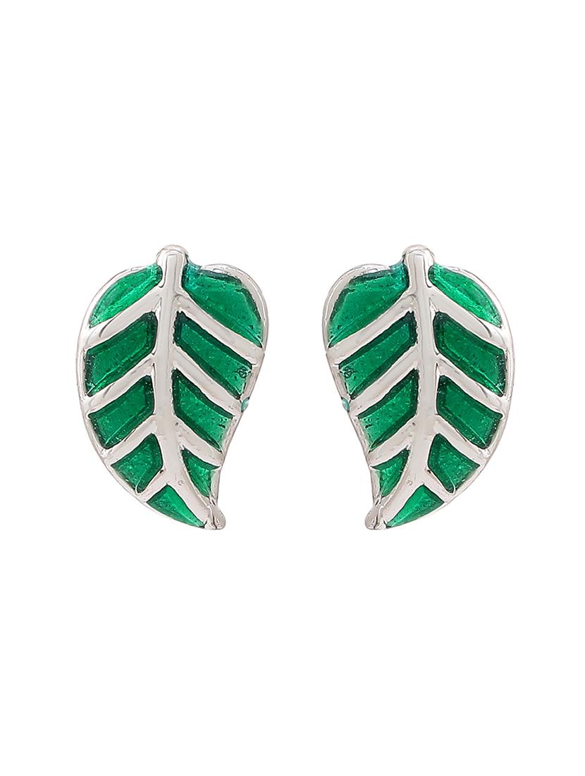 silver metal studs earring - 17327929 - Zoom Image - 3