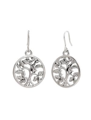 silver metal chandellier earring - 17327933 - Standard Image - 4