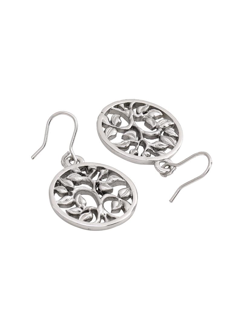 silver metal chandellier earring - 17327933 - Zoom Image - 2
