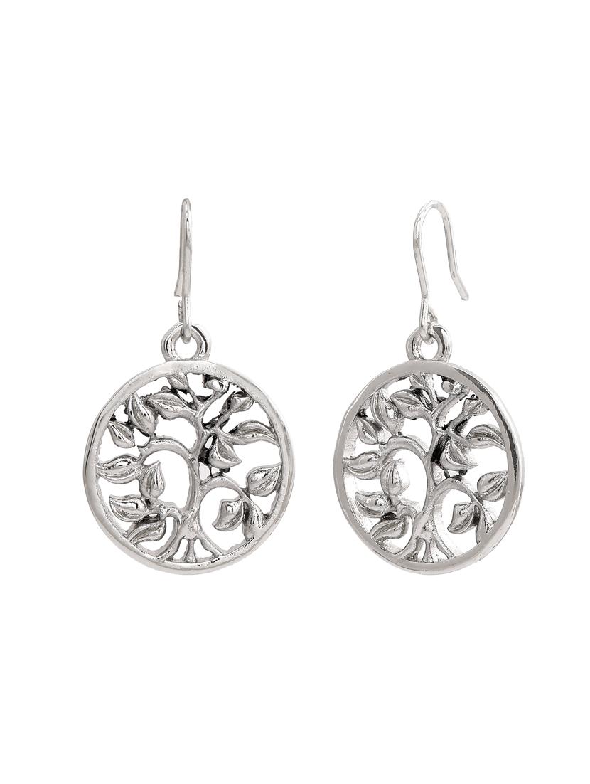 silver metal chandellier earring - 17327933 - Zoom Image - 4