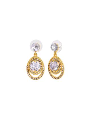 white metal drop earring - 17327949 - Standard Image - 4