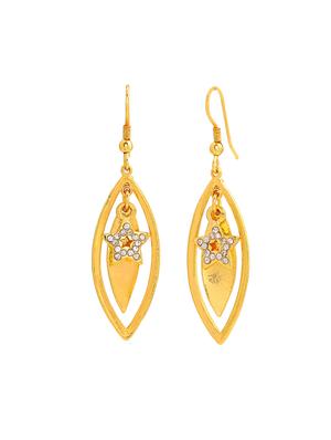 gold metal drop earring - 17327950 - Standard Image - 3