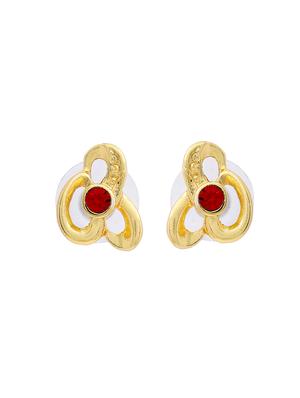 red metal studs earring - 17327963 - Standard Image - 2