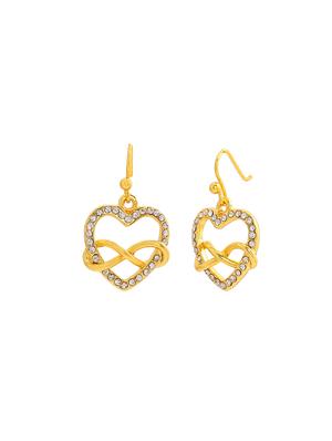 gold metal drop earring - 17327974 - Standard Image - 4
