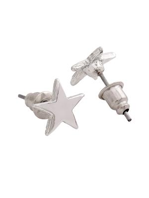 silver metal studs earring - 17327976 - Standard Image - 2