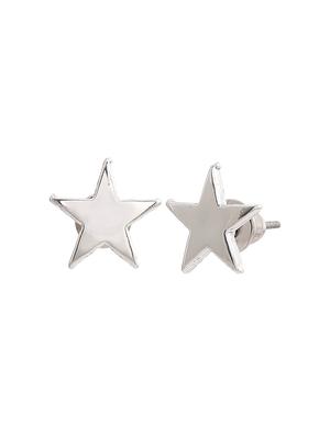 silver metal studs earring - 17327976 - Standard Image - 4
